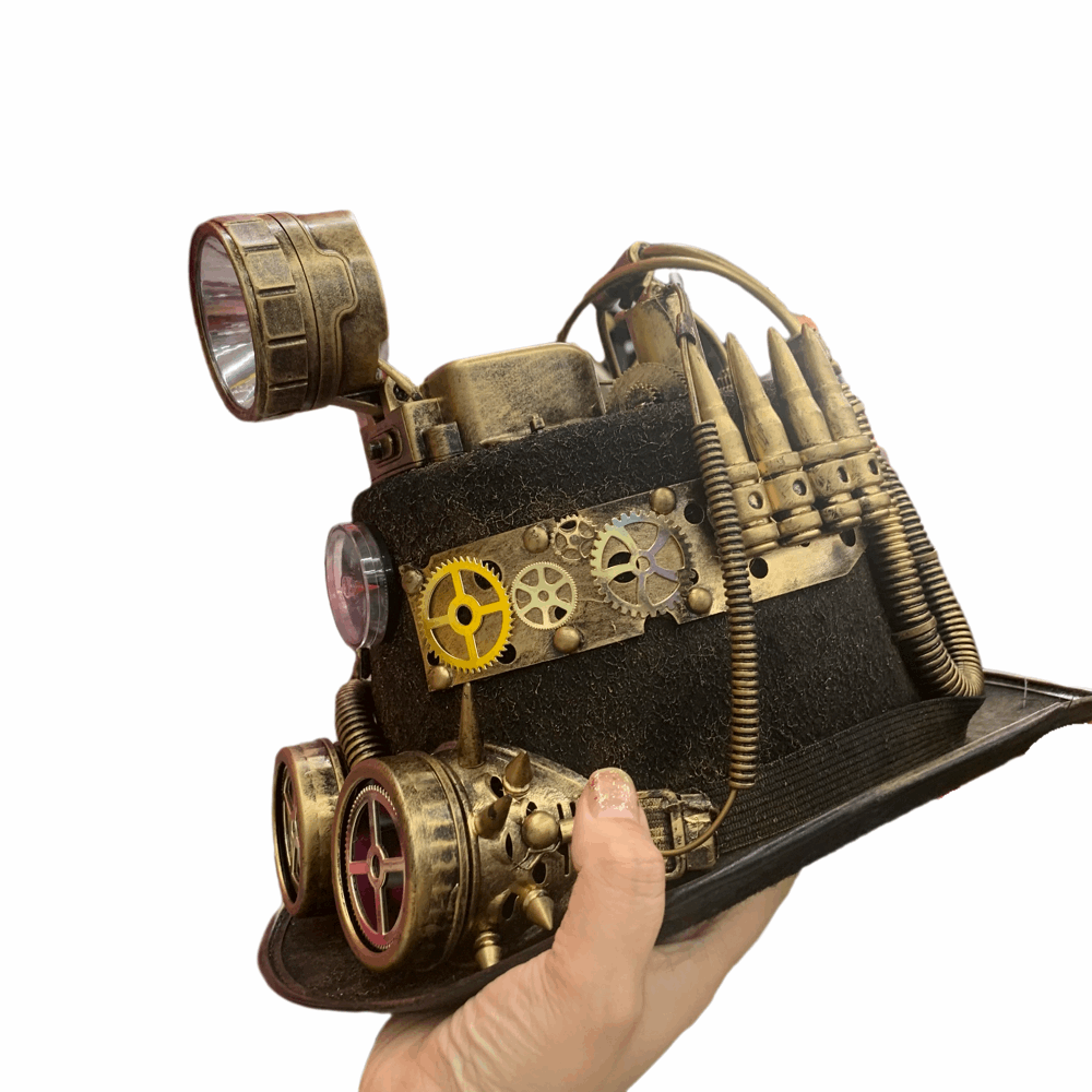 Cyberpunk hat with some vintage mechanic look super cool - Xylostar