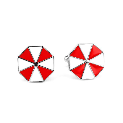 Biohazard Umbrella Corporation French Cufflinks - Alloy Buttons for Men's Shirts - Xylostar