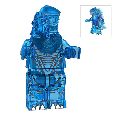 Godzilla Lego Set - 5 PCS Godzilla Transparent Set with Display Boxes Gift Set by Xylostar