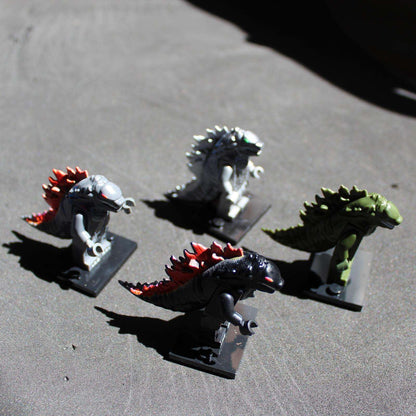 Godzilla Lego Set - 4 PCS Godzilla Set With Display Boxes Gift Set