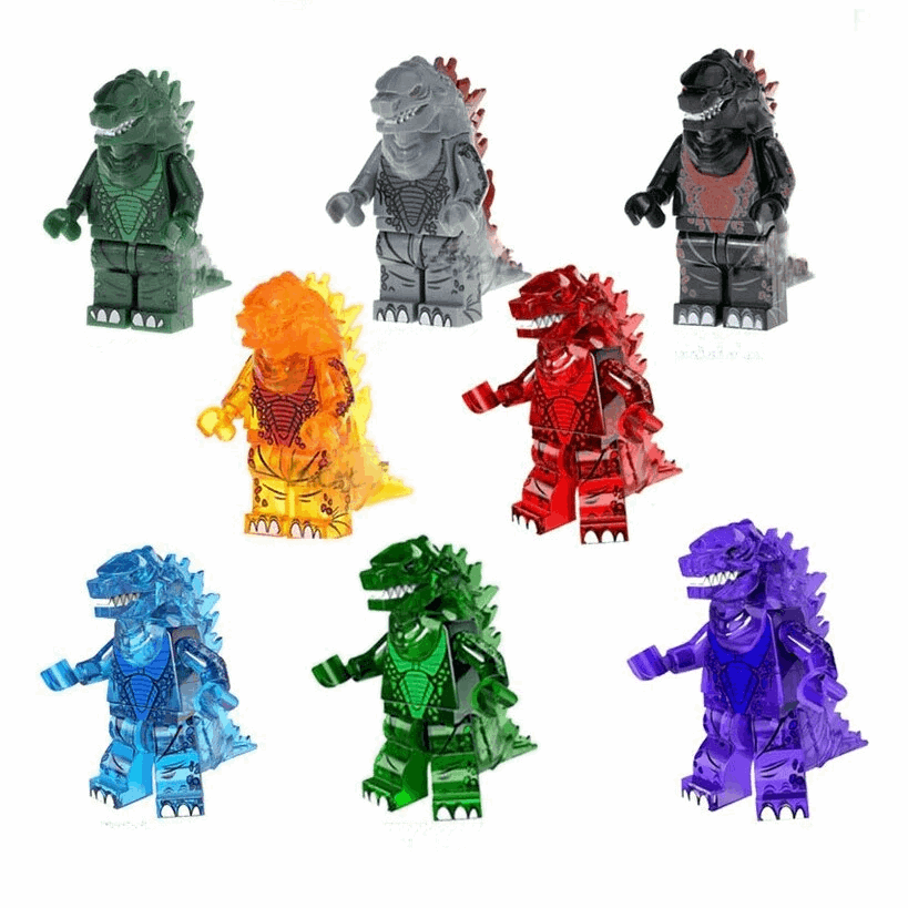 Godzilla LEGO Set - 9 PCS Godzilla Set with Display Boxes Gift by Xylostar