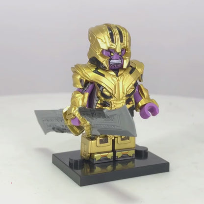 Lego Infinity Gauntlet Thanos Avengers Minifigure With Display Box